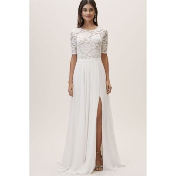 BHLDN Chateau bridal maxi skirt - Picture 3 of 7